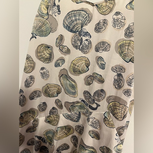 Eloise seashell and mermaid silk slip dress, Anthropologie. - Picture 2 of 5